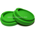 Food grade reusable silicone coffee cup lids